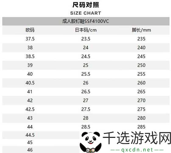 欧洲尺码日本尺码专线发布：全新规格登场